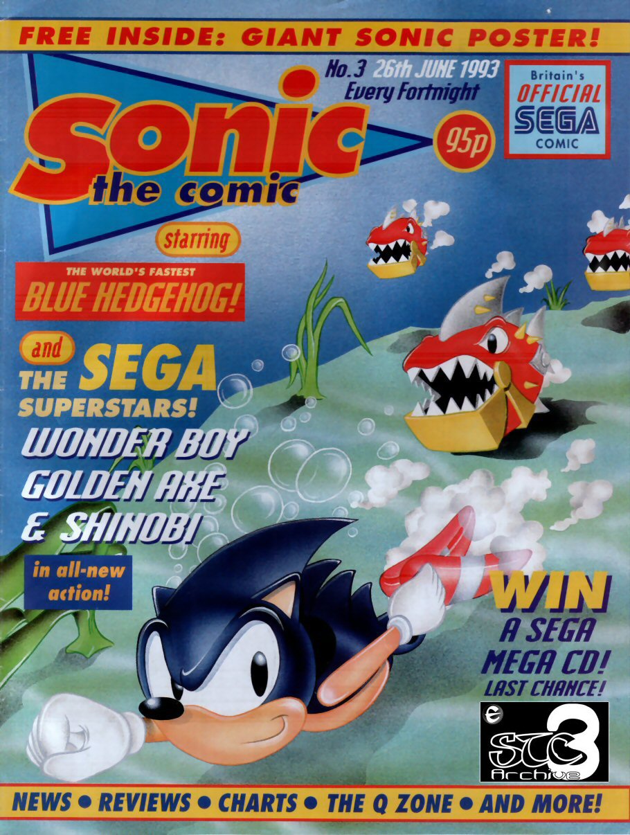 Sonic - The Comic Issue No. 003 Cover Page